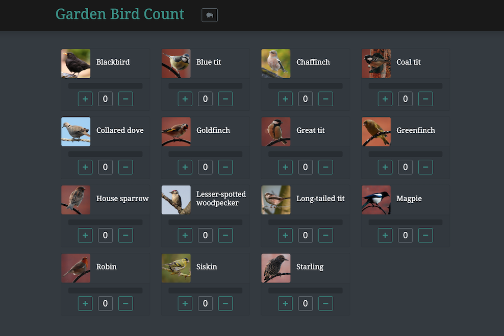 Garden Bird Count App